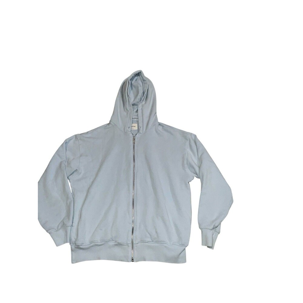 ARITZIA WILFRED FREE Zip-Up Hoodie Light Blue Sz 2 Medium